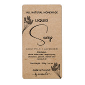 Etiketten für vertikale, hausgemachte Flüssigkeits (Vorne)