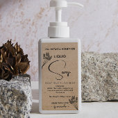 Etiketten für vertikale, hausgemachte Flüssigkeits