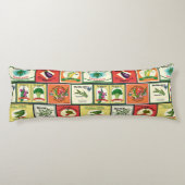 Etiketten für Vintage Konserven von Gemüse Seitenschläferkissen (Rückseite)