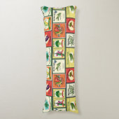 Etiketten für Vintage Konserven von Gemüse Seitenschläferkissen (Vorderseite Vertikal)