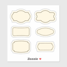 Etiketten für Vintage Kontur