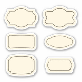 Etiketten für Vintage Kontur