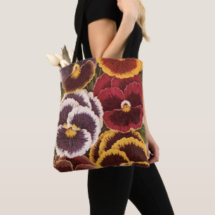 Etiketten für Vintage-Samenpakete, Garten-Stiefmüt Tasche