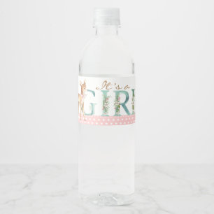 Etiketten für Wasserflaschen für Baby-Party Mädche