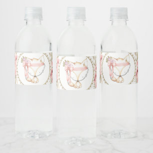 Etiketten für Wasserflaschen für Baby Shower 'Mädc