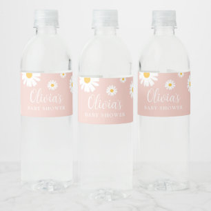 Etiketten für Wasserflaschen für Baby Shower Mädch