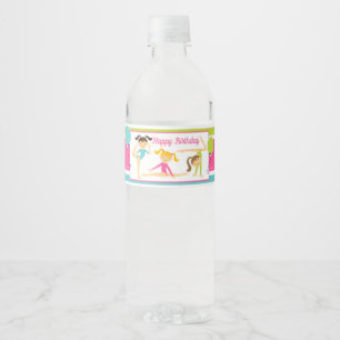Etiketten für Wasserflaschen Mädchen Geburtstag Tu