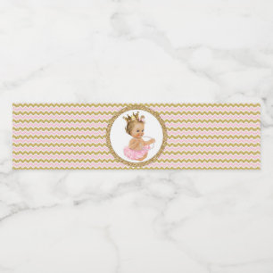 Etiketten für Wasserflaschen zur Ballerina-Prinzes