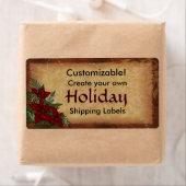 Etiketten für Weihnachtsfeiertage (Insitu)