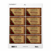 Etiketten für Weihnachtsfeiertage (Vorne)