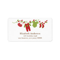 Etiketten für Winterkleideräume