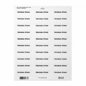 Etiketten GF (glutenfrei) (Vorne)