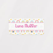 Etiketten Kleidung für Kinder Regenbogen (Design 1)