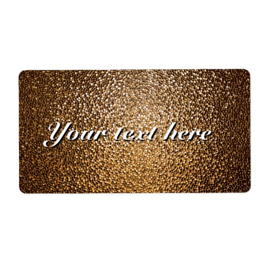 Etiketten mit festlichem goldfarbenem Muster (Vorne)