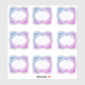 Etiketten mit Filigranfarben (Blatt)