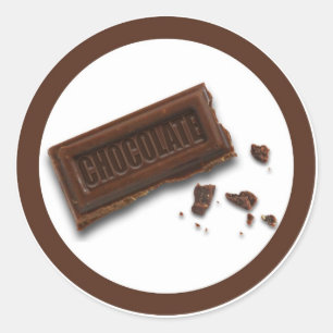 Etiketten mit Schokoladenaroma Runder Aufkleber