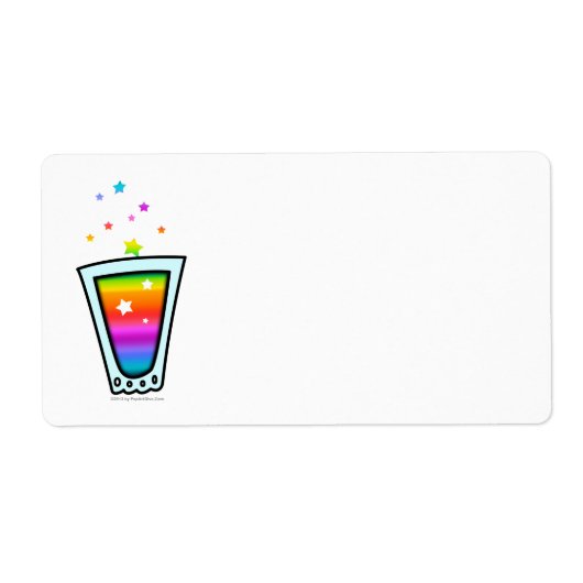 ETIKETTEN - ROINBOW-SCHUHGLAS (Vorne)