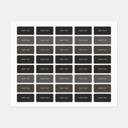 Etiketten - Schwarzer, moderner Hintergrund (Blatt)