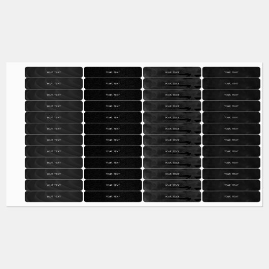 Etiketten - Schwarzer, moderner Hintergrund (Blatt)