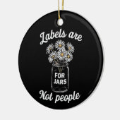 Etiketten sind für Glas nicht Menschen Blume Keramik Ornament (Links)