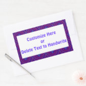Etiketten zum Anpassen, Lila und blaues Muster Rechteckiger Aufkleber (Umschlag)