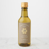 Etikettenaufkleber für Kraft- und Rustikale Honig Weinetikett (Vorderseite)