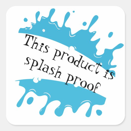 Etikettenaufkleber für Siegel Quadratischer Aufkleber (Vorderseite)