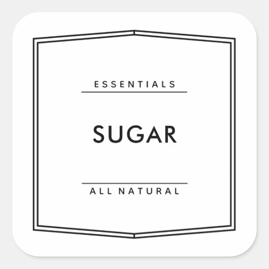 Etikettenaufkleber Quadratischer Aufkleber (Vorderseite)