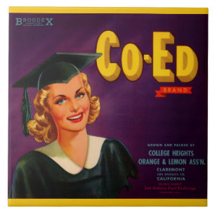 Etikettendruck für Zitrusfrüchte der Co-Ed-Marke 1 Fliese