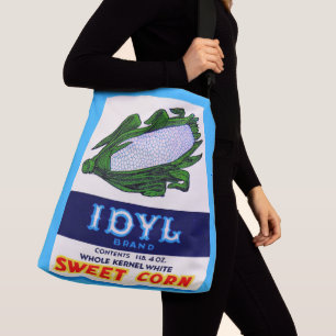 Etikettendruck Idyl Sweet Corn aus den 30er Jahren Tragetaschen Mit Langen Trägern