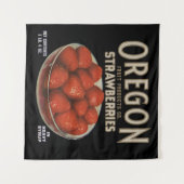 Etikettendruck Oregon Strawberries aus den 30er Ja Wandteppich (Vorderseite (Horizontal))