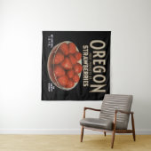 Etikettendruck Oregon Strawberries aus den 30er Ja Wandteppich (Beispiel (Horizontal))