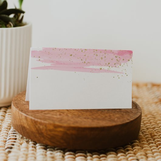 Etikettenkarten für Wasserfarben und Gold Buffets Platzkarte