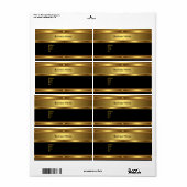 Etikettenmarkierungen Aufkleber großer Größe (Vorne)