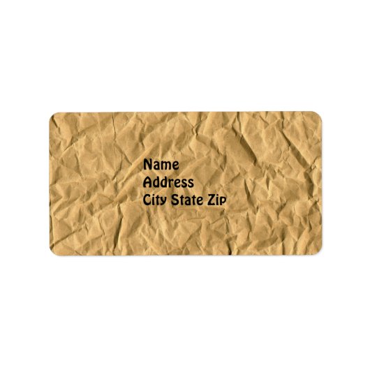 Etikettenpapier Adressaufkleber (Vorne)