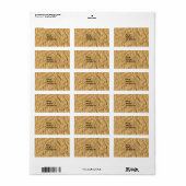 Etikettenpapier Adressaufkleber (Vorne)