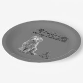 Etikettenpapierplatte Pappteller (Schrägansicht)