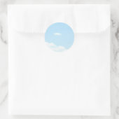 Etikettenrolle runder aufkleber (Tasche)