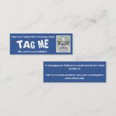 Etikettieren Sie meine Cosplay Fotos auf Facebook Telefonnummerkarte (Vorne/Hinten)