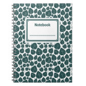 Etikettiert - Dunkle Moos grün auf Weiß Notizblock (Vorderseite)