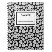 Etikettiert - weiß auf schwarz notizblock (Vorderseite)