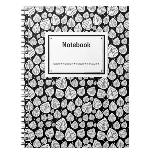 Etikettiert - weiß auf schwarz notizblock (Vorderseite)