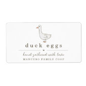 Etikettierung für Enteneier personalisieren für de (Vorne)