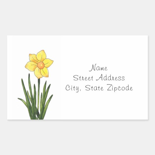 Etikettierung für Wasserfarben, Pen und Tinte Rechteckiger Aufkleber (Vorderseite)