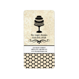 Etikettierung von Backwaren für gewerbliche Zwecke Adressaufkleber