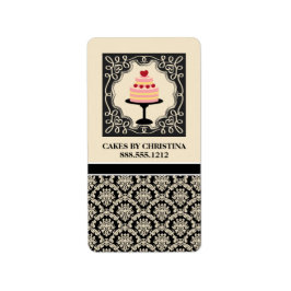 Etikettierung von Backwaren für gewerbliche Zwecke Adressaufkleber