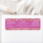 Etikettierung von Seife und Kosmetika in Rosa und (Insitu)