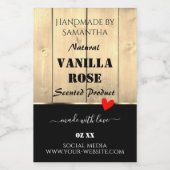 Etikettierungen für hellbraune Holzplatten Lebensmitteletikett (Einzelnes Label)