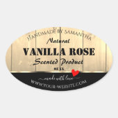 Etikettierungen für hellbraune Holzplatten Ovaler Aufkleber (Vorderseite)