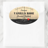 Etikettierungen für hellbraune Holzplatten Ovaler Aufkleber (Tasche)